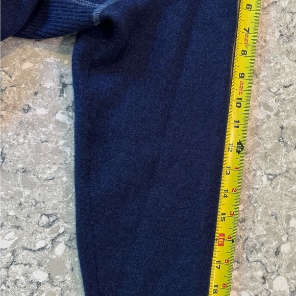 L.L. Bean Blue Gray Knit Sweater Hoodie XL Women’s - Picture 8 of 9